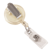 Clip-On Retractable ID Badge Reel, Clear, 12/PK, 88207