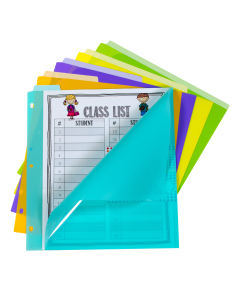 5-Tab Index Dividers with Vertical Tab, Bright Color Assortment, 5/ST, 07150