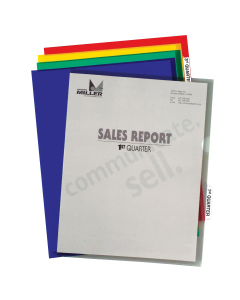 Project Folders with Index Tabs, 5 assorted colors, 25/BX, 62140