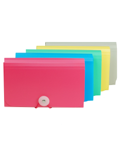 13-Pocket Coupon Size Expanding File, Assorted Colors