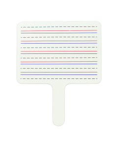 Two-Sided Dry Erase Answer Paddle, Lined on One Side