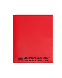Classroom Connector™ Multi-Pocket School-to-Home Portfolio, Red, Closed