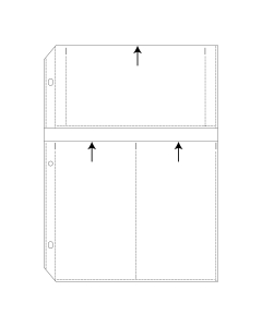 APS Ring Binder Photo Storage Pages - 4 x 7, Multiview, Write on - top load, 12 1/2 x 9 1/4, 10/PK, 63573