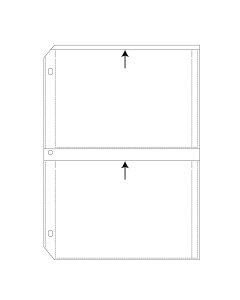 C-Line Products 35mm Storage - 5 x 7, Deluxe, Write on - top load, 11 1/4 x 8 1/8, #64572