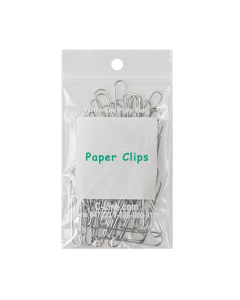Write-On Poly Bags, 2 x 3, In Use, Paper Clips Example