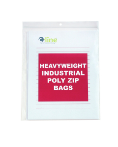 Heavyweight Industrial Poly Zip Bags, 8 1/2 x 11, 50/BX, 47911