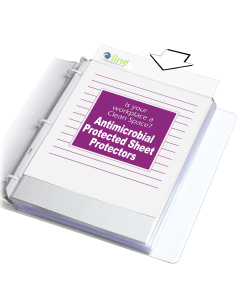 Heavyweight Sheet Protectors with Antimicrobial Protection