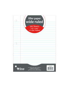 Wide Ruled Filler Paper, In Package