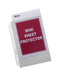 Heavyweight Polypropylene Sheet Protector, Mini clear