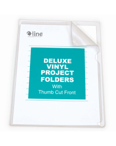 Deluxe Non-Glare Vinyl Project Folders, letter size