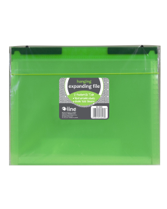 7-Pocket Expanding File with Hanging Tabs, Bright Green, Front