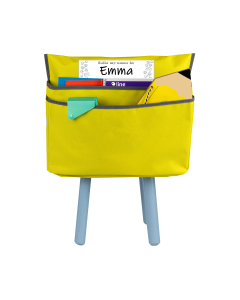 Small Chair Cubbie 12', Sunny Yellow, In Use