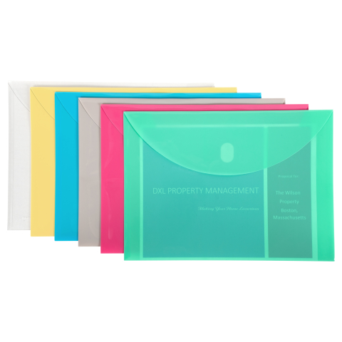 Reusable Envelope w/ Hook and Loop Closure- 58000 - C-Line