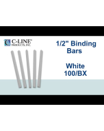 Binding Bars Only, White, 11 x 1/4, 100/BX, 34447