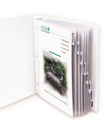Polypropylene Sheet Protector with Index Tabs, clear tabs