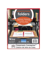 Classroom Connector Folders, Assorted, 6/PK, 32010