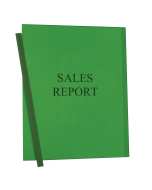 Vinyl Report Covers with Binding Bars, Green, matching binding bars, 11 x 8 1/2, 50/BX, 32553
