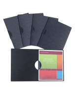 Modern Metallic Executive Style Report Cover, Brilliant Black, 5/PK, 33311