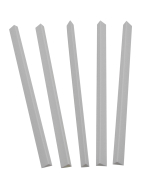 Five White Binding Bars