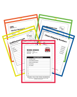 Neon shop ticket holder, All Colors with Work Order Example