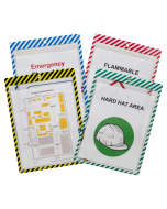 Shop Ticket Holder, Vinyl with Assorted Stripes