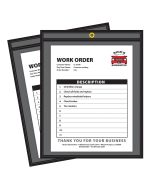 Shop ticket holders (stitched) one side clear
