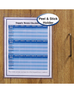 Self-adhesive shop ticket holders, 8½ x 11, In Use