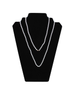 Neck Chains, 38 inch White Plastic w/4mm bead, 50/PK, 88300