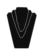 Neck Chains, 38 inch Clear Plastic w/4mm bead, 50/PK, 88307