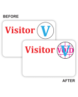 Time's Up! Self-Expiring Visitor Badges, 1-Day Spot Badge, 3 x 2, 100/BX, 97004