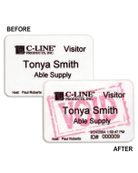 Badges for Direct Thermal Printers, Time's Up One Day Expiring Badges, 3 x 2, 200/BX, 97007