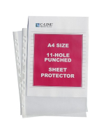 Standard Weight Polypropylene Sheet Protector, A4 size, clear