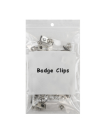 Write-On Poly Bags, 4 x 6, In Use, Badge Clips Example