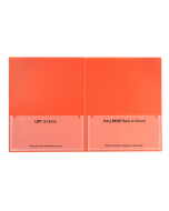 Classroom Connector Folders, Orange, Open