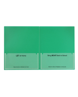 Classroom Connector Folders, Green, Open