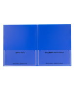 Classroom Connector Folders, Blue, Open