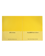 Classroom Connector Folders, Yellow, Open