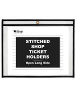 Shop ticket holders (stitched) both sides clear
