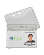 Heavy Duty Badge Holders, vinyl, horizontal, 2 3/8 x 3 3/8