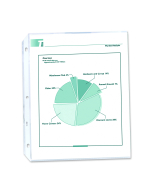 Economy Weight Polypropylene Sheet Protector, reduced glare, Chart Example