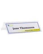 Medium Rigid Heavyweight Plastic Name Tent Holder