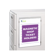 Magnetic shop ticket holder, 8½ x 11