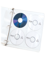 Deluxe CD Ring Binder Storage Pages, Standard, Stores 8 CDs