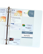 Business Card Holder, Poly without tabs, holds 20 cards/page, In Binder