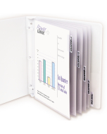 Polypropylene Sheet Protector with Index Tabs, clear tabs