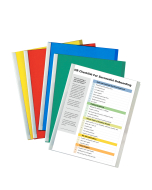 Vinyl Report Covers with Binding Bars, assorted, white binding bars