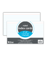 5” x 8” Index Cards in and out of Package