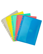 Mini Size Binder Pocket, Side Loading, Assorted Colors