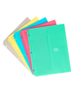 Binder Pocket, Side Loading, Assorted Colors