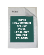 Deluxe Non-Glare Vinyl Project Folders, legal size